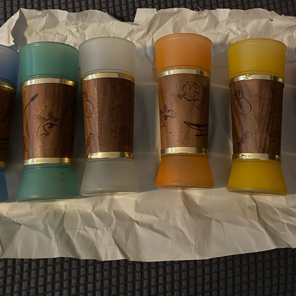 Vintage Tiki Glasses Set